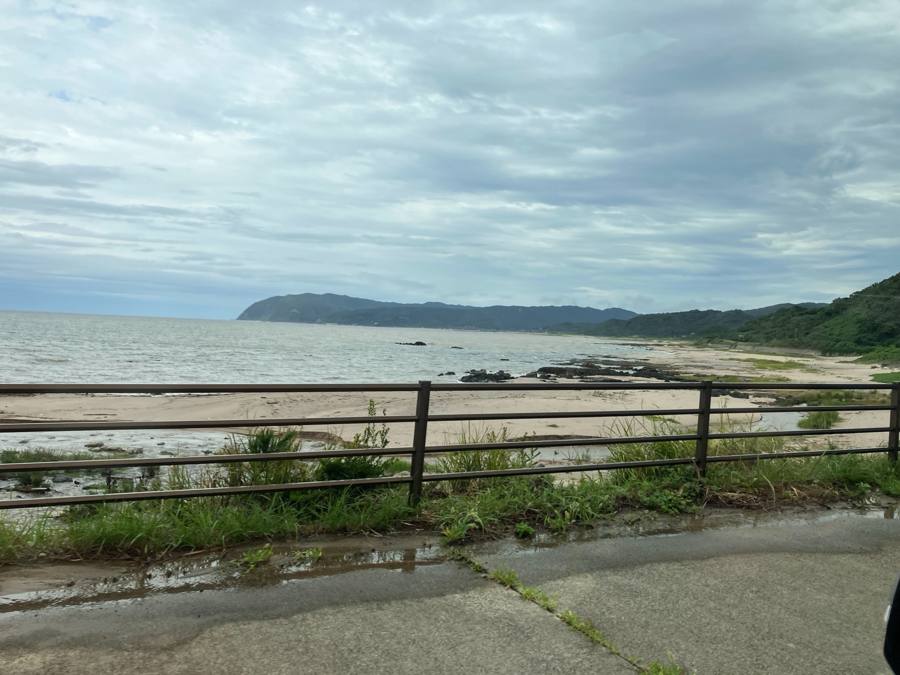 海岸沿いの静かな展望