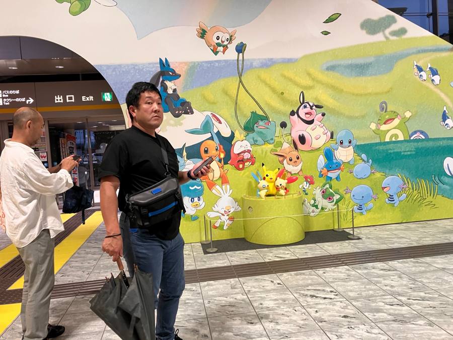 ピカチュウ人形のクローズアップ